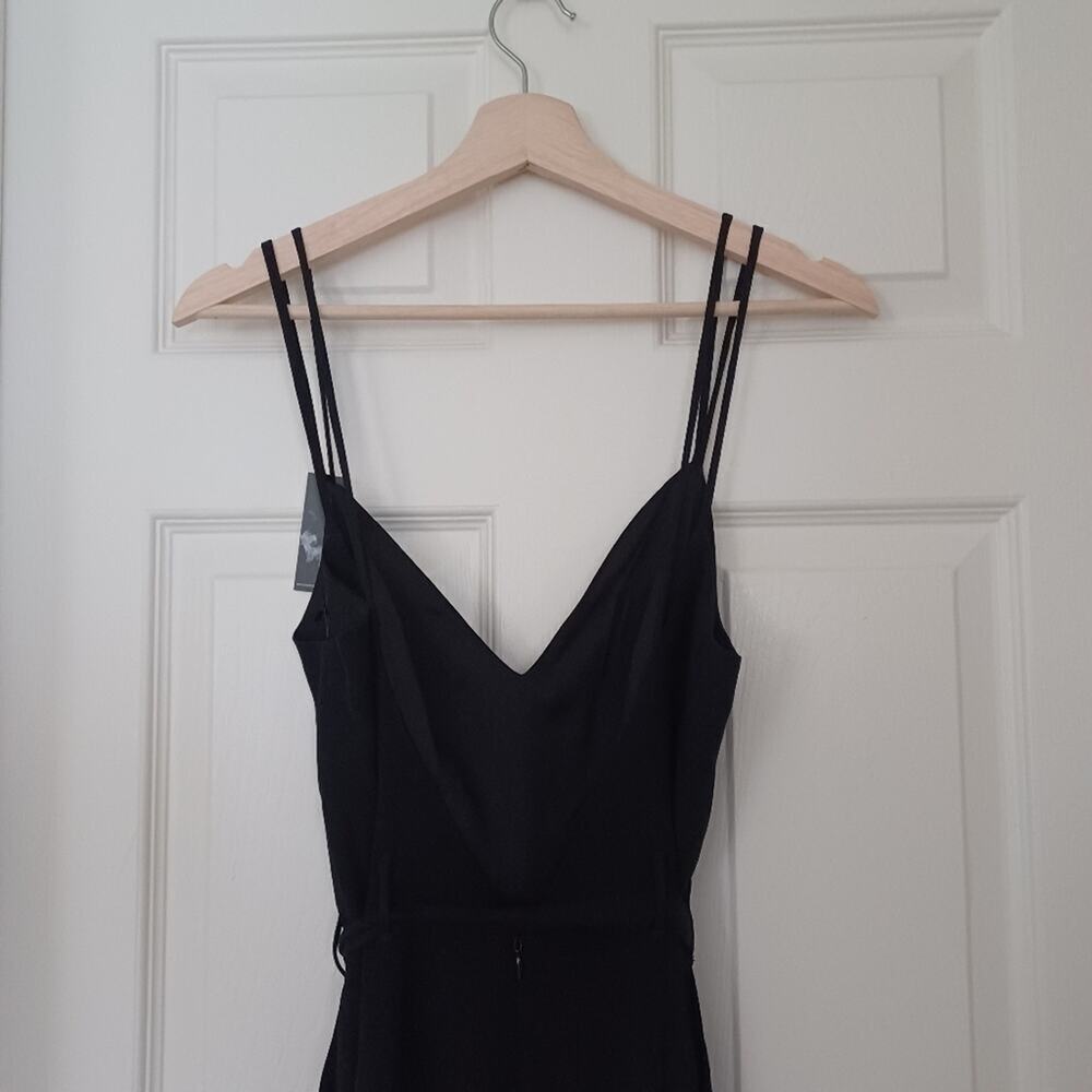 NWT Lovers + Friends Charisma Wide Leg Jumpsuit Black Size M - Picture 9 of 12